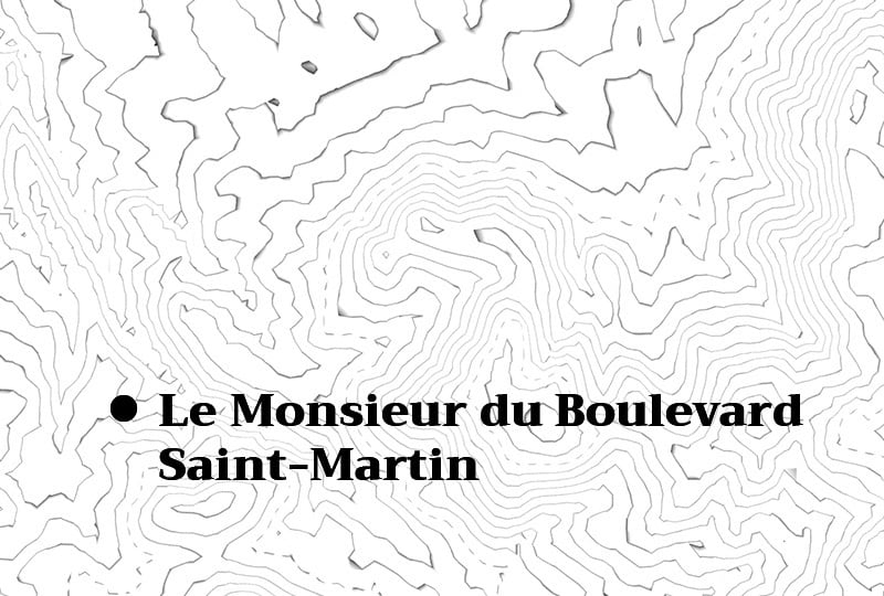 le monsieur du boulevard saint-martin, poésie, poème de rue, nathalie man