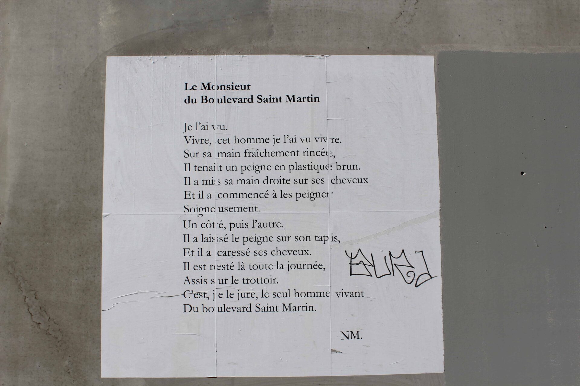 le monsieur du boulevard saint martin, paris, 75020, nathalieman