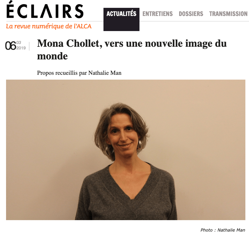 Mona Chollet vers une nouvelle image du monde, interview de Nathalie Man